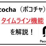 Pocochaのタイムライン機能を解説