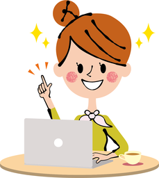 女性 PC イラスト