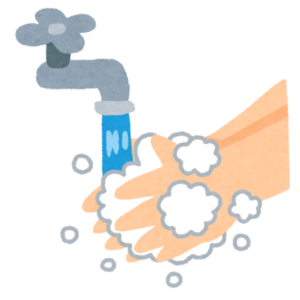 手を洗うイラスト