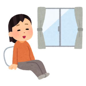 リラックスしている人のイラスト