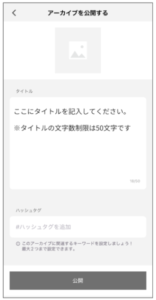 17LIVEアーカイブ編集設定