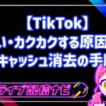 TikTokが重い・カクカクする原因は？キャッシュ消去の手順と快適にする5つの方法
