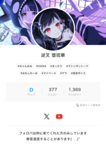 逆叉 堕琉華　IRIAM