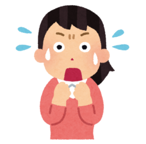 慌てる人