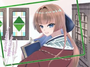 和風レトロな着物姿が魅力的なVライバー・秋乃たのさんの立ち絵イラスト